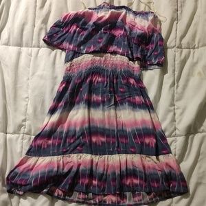 Tie dye festival mini dress